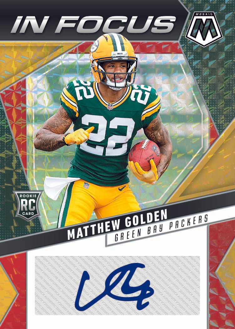 2025 Panini Mosaic Football Choice Matthew Golden Autograph