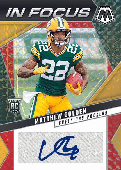 2025 Panini Mosaic Football Choice Matthew Golden Autograph