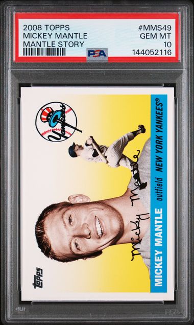 2008 Topps Mantle Story #MMS49 Mickey Mantle PSA 10 - Front