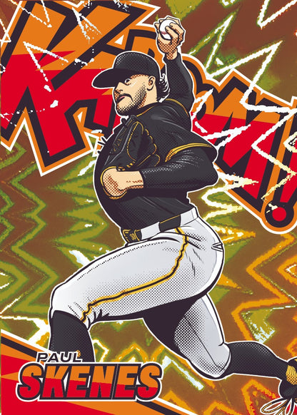 2026 Panini Donruss Elite Baseball Paul Skenes Kaboom Gold Card
