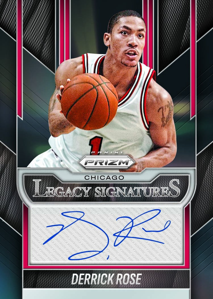 2025-26 Panini Prizm Basketball Legacy Signatures Derrick Rose
