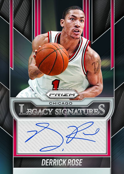 2025-26 Panini Prizm Basketball Legacy Signatures Derrick Rose