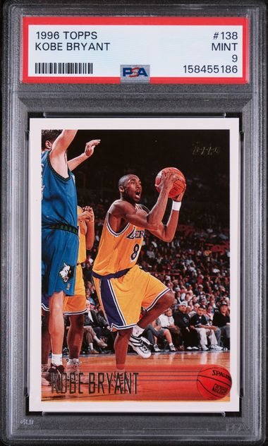 1996 Topps #138 Kobe Bryant PSA 9 - Front
