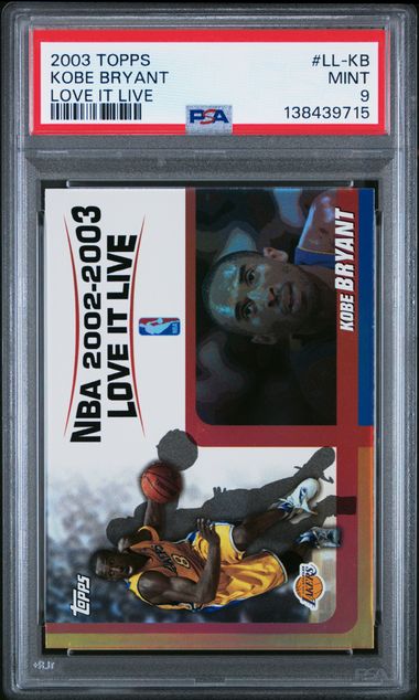 2003 Topps Love It Live #LL-KB Kobe Bryant PSA 9 - Front