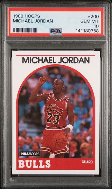 1989 Hoops #200 Michael Jordan PSA 10 - Front