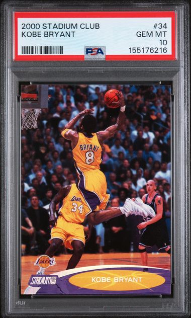 2000 Topps Stadium Club #34 Kobe Bryant PSA 10 - Front
