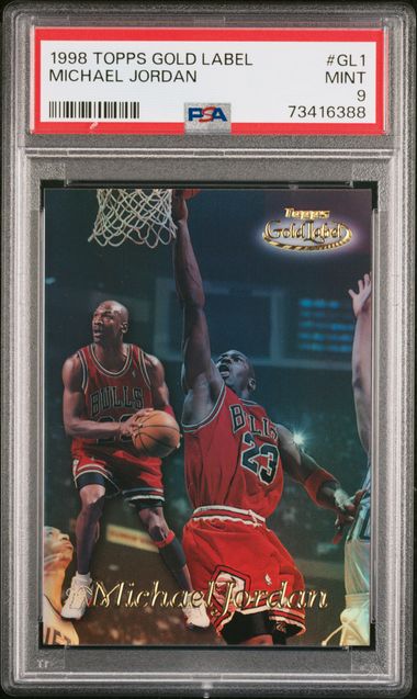 1998 Topps Gold Label #GL1 Michael Jordan PSA 9 - Front