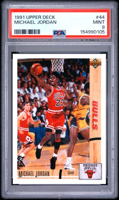 1991 Upper Deck #44 Michael Jordan PSA 9 - Front