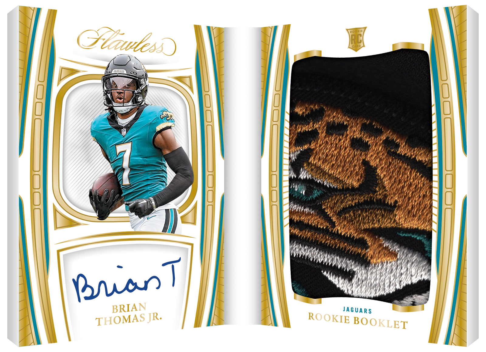 2024 Panini Flawless Football Rookie Booklet Brian Thomas Jr. 