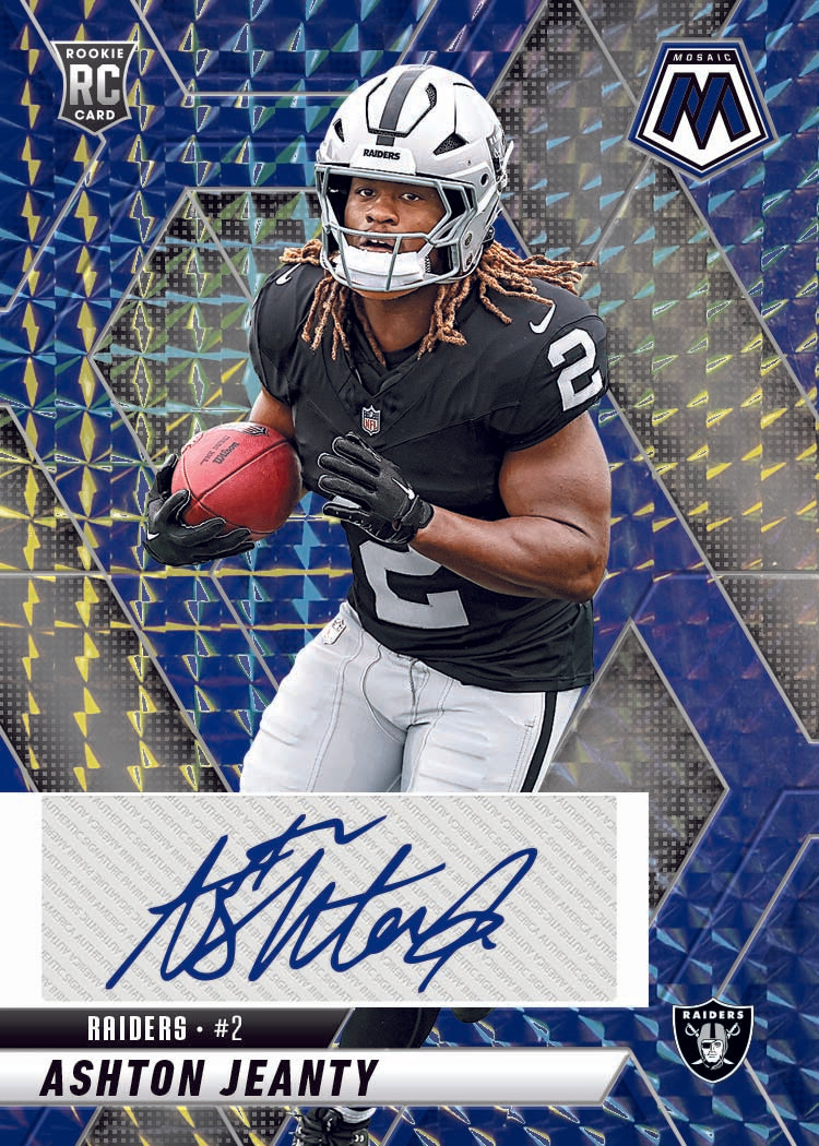 2025 Panini Mosaic Football Rookie Autograph Ashton Jeanty
