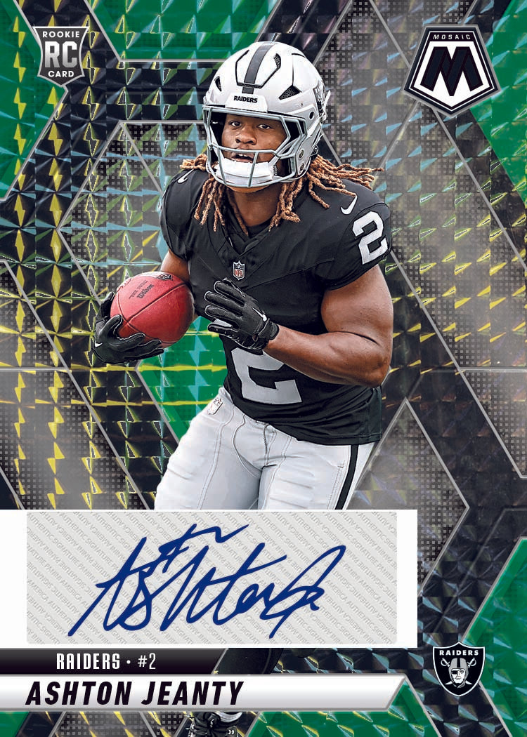 2025 Panini Mosaic Football Choice Ashton Jeanty Autograph