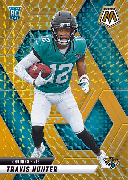 2025 Panini Mosaic Football Gold Travis Hunter