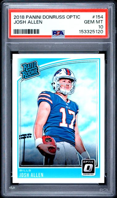 2018 Panini Donruss Optic #154 Josh Allen PSA 10 - Front