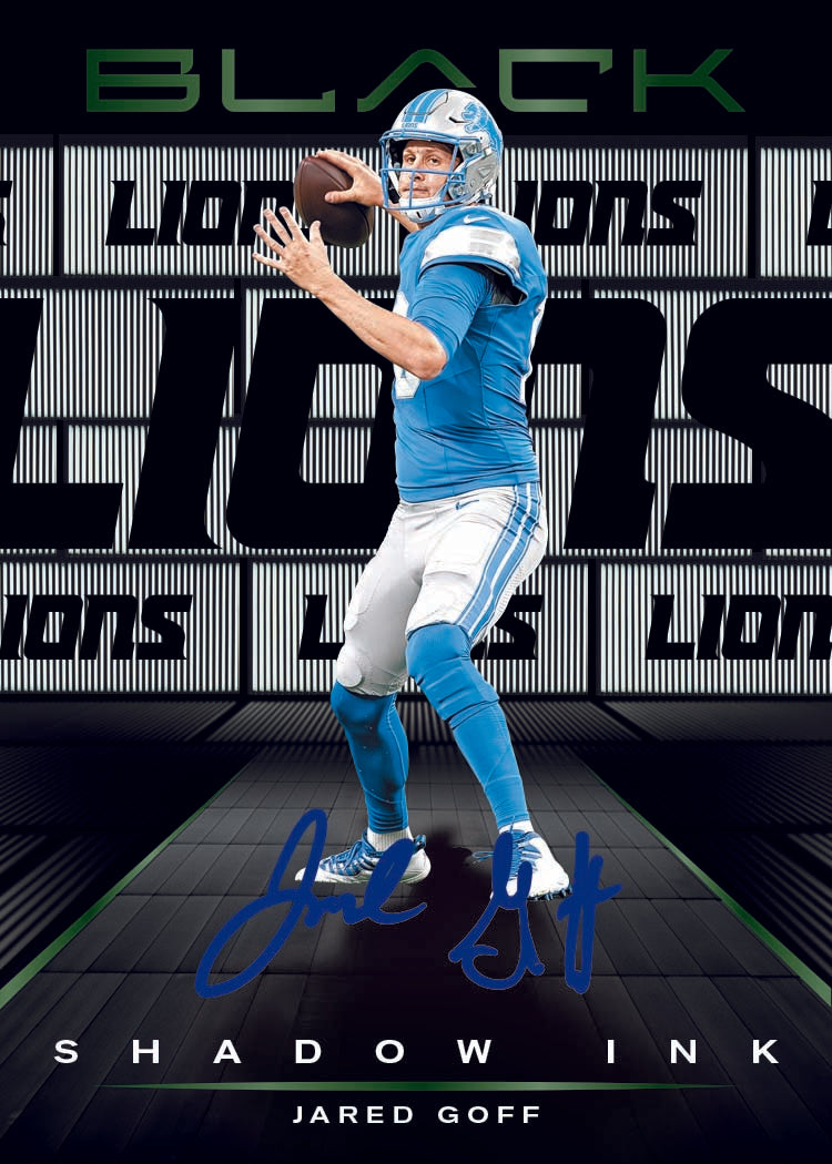 2025 Panini Black Football Shadow Ink Jared Goff