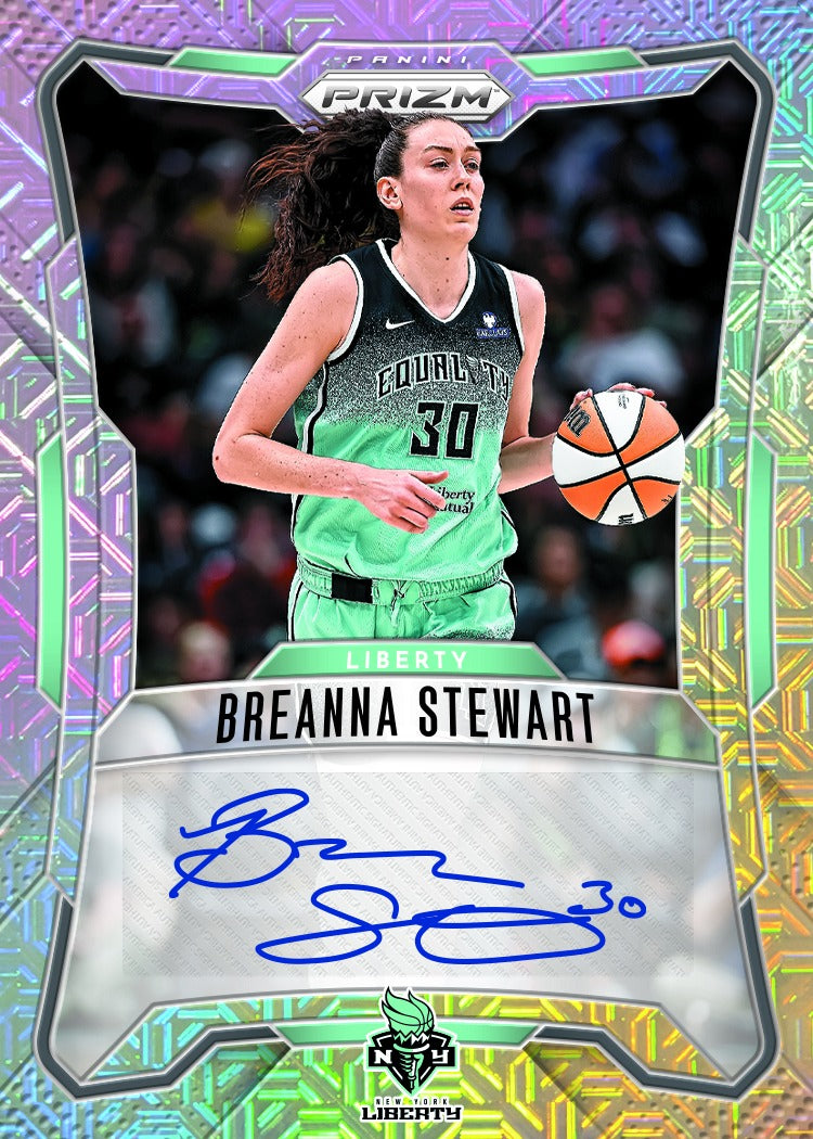 2026 Panini Prizm WNBA Basketball Breanna Stewart Prizmatrix Signatures Mojo Card