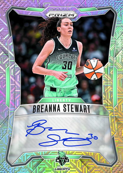 2026 Panini Prizm WNBA Basketball Breanna Stewart Prizmatrix Signatures Mojo Card
