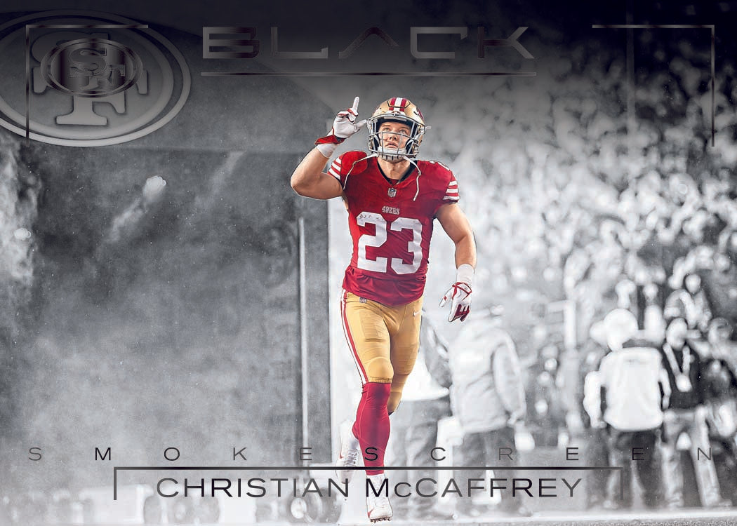 2025 Panini Black Football Smoke Screen Christian McCaffrey