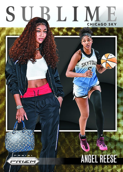 2026 Panini Prizm WNBA Basketball Angel Reese Sublim Gold Vinyl Card