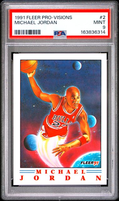 1991 Fleer Pro-Visions #2 Michael Jordan PSA 9 - Front