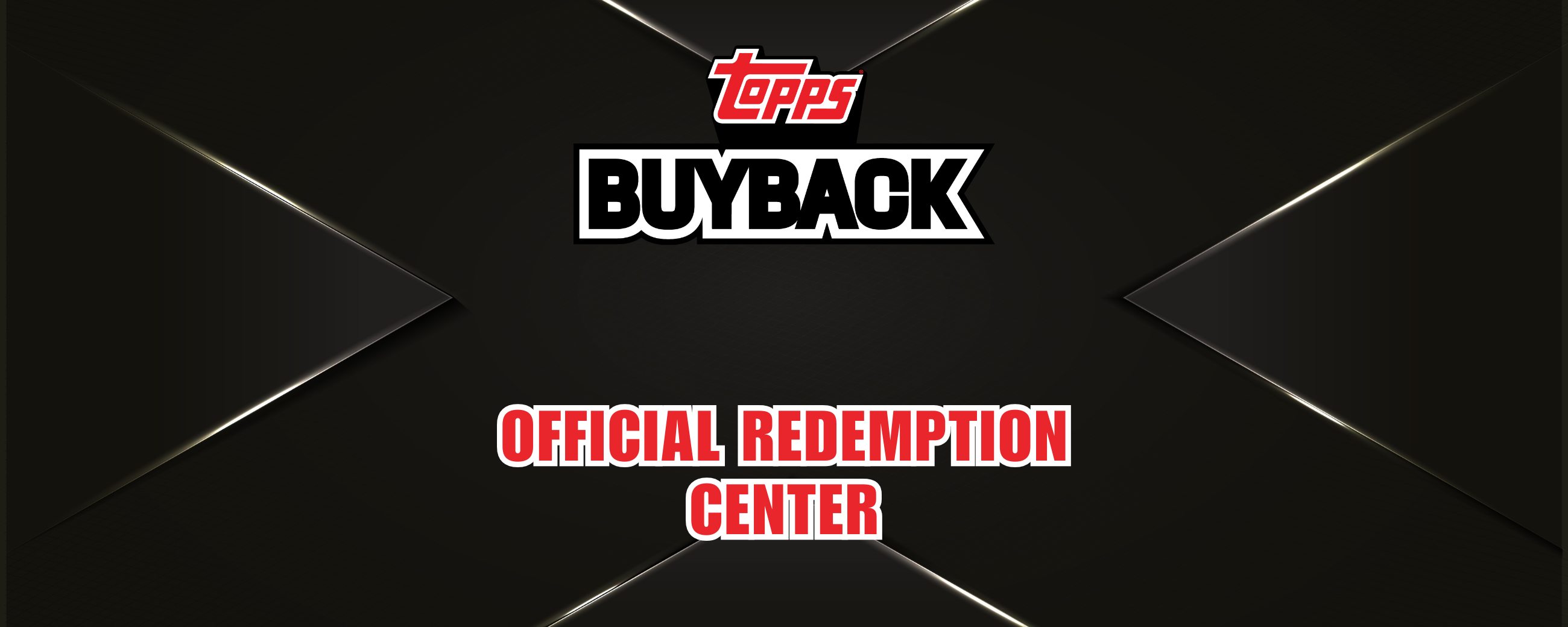 Topps Buyback official redemption center banner displayed at RL Sports Cards