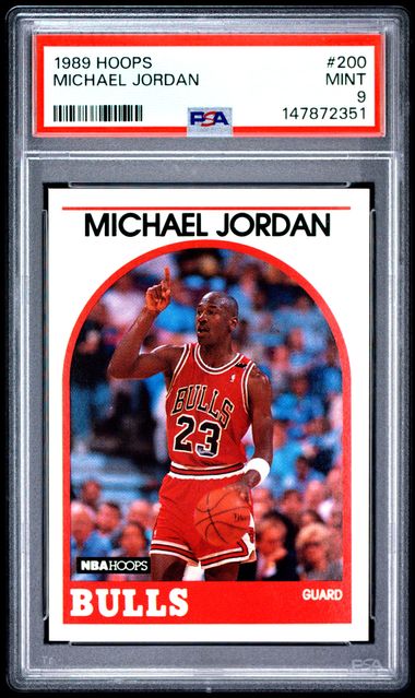 1989 Hoops #200 Michael Jordan PSA 9 - Front