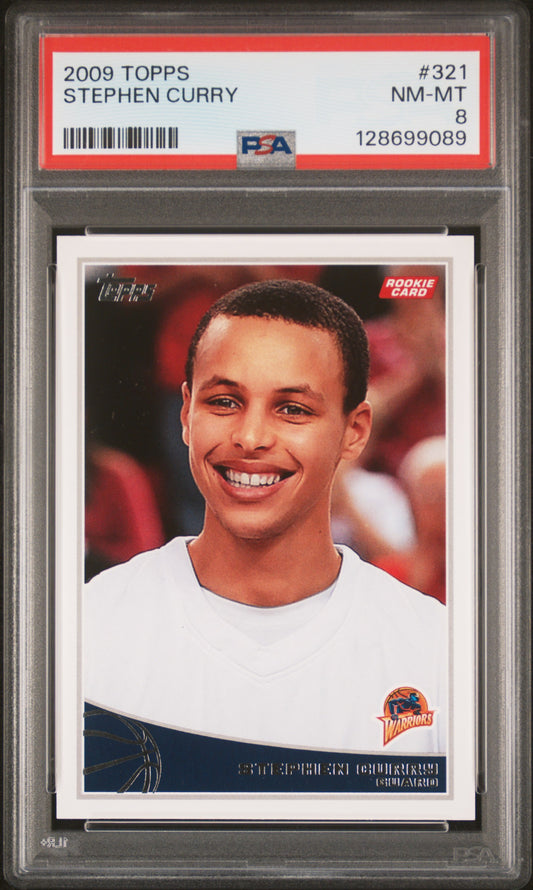 2009 Topps Stephen Curry #321 PSA 8