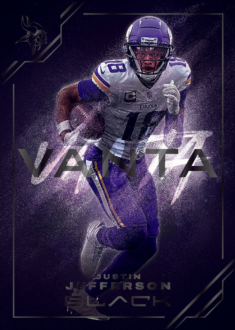 2025 Panini Black Football Vanta Justin Jefferson