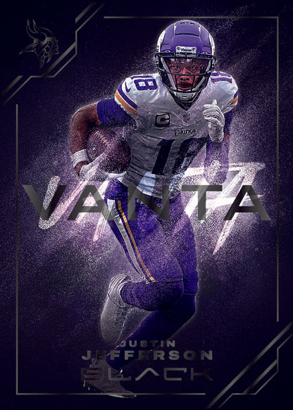 2025 Panini Black Football Vanta Justin Jefferson