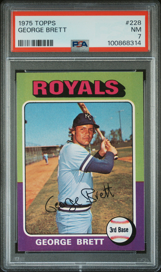 1975 Topps George Brett #228 PSA 7