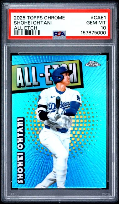 2025 Topps Chrome All Etch #CAE1 Shohei Ohtani PSA 10 - Front